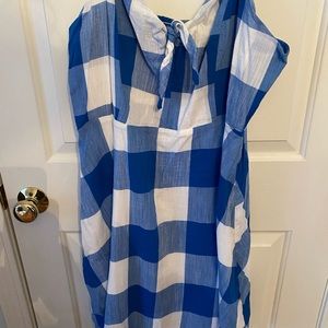 Gingham blue and white sundress